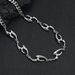 Irregular Shaped Titanium Steel Texture Necklace Street Style Hip Hop Trend Men And Women High End Clavicle Necklace_ipsvogv.com