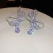 Zircon Hollow Bow, Water Droplet Necklace, Earring Set, Sparkling Diamond, Light Luxury, High-end Clavicle, Fashionable_ipsvogv.com