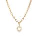 Women's Jewelry Stainless Steel Heart Sweater Chain Jewelry Personality Versatile K Gold Plated_ipsvogv.com