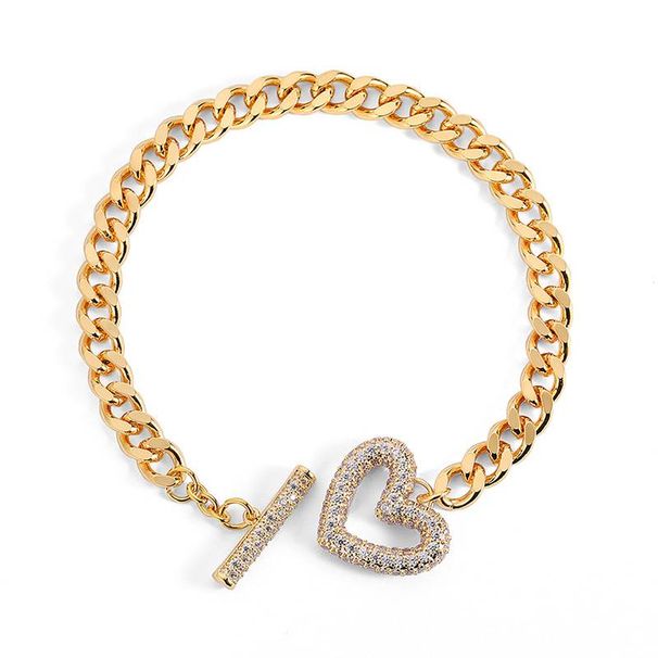Women's Jewelry Set Fashion High End Brand Personalized Love Zircon Bracelet Necklace Set_ipsvogv.com