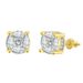 Unisex popular full diamond hip hop earrings for men, round zircon micro inlaid color separated electroplated earrings_ipsvogv.com
