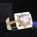 Classic High Carbon Zircon Men's Domineering Business Style, With An Open Index Finger Ring And A Live Broadcast For Men_ipsvogv.com