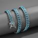 New Full Diamond Personalized Creative Hip Hop Necklace Set Versatile Cuban Chain_ipsvogv.com
