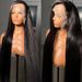 hot selling 30 40 Inch Straight Front 13x4 Glueless Pre Plucked Transparent Lace Frontal Wigs For Women Brazilian Human Hair_ipsvogv.com