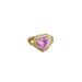 【 Real Gold 】 Love Pink Wedding with Adjustable Opening, Simple Handmade Ring, Couple's Pair Ring_ipsvogv.com
