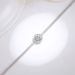 Women's Jewelry Silver Bracelet Round Moissanite Bracelet Empty Support Bracelet_ipsvogv.com