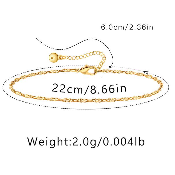 Real gold electroplated thin chain anklets color retaining and stackable arrow design minimalist INS animal butterfly anklet_ipsvogv.com