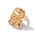 Design Sense Geometric Square Pleated Female Hip-hop Ins Style Metal Index Finger Ring Ring_ipsvogv.com