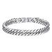 Titanium Steel Cuban For Men Trendy Thick Bracelet Men's Jewelry Clasp Chain High-end Feel Bold Accessories_ipsvogv.com