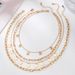 Multi Layer Necklace Female Flower Love Pendant NK Chain Necklace Niche Design Advanced Clavicle Chain_ipsvogv.com