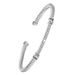 Open Bangle Fashionable And Versatile Trendy Ladies Inlaid Diamond Titanium Steel Wire Rope Bracelet_ipsvogv.com