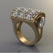 Hip Hop Ring Black Diamond Gold New Jewelry_ipsvogv.com