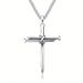Necklace Titanium Steel Cross Necklace classic simple versatile stainless steel nail Pendant_ipsvogv.com