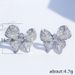 Cao Shi Earrings light luxury heavy industry micro inlaid Zircon Earrings bow knot small versatile Earrings female_ipsvogv.com