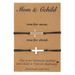 Stainless Steel Bracelet For Women To Send Friends As Gifts, Hollow Cross Pendant, Hand Woven Card Mounted Couple Bracelet Set_ipsvogv.com