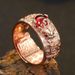 Tai Yin Wealth Attraction Pixiu Six Character Mantra Garnet Personality Auspicious And Atmospheric Vintage Creative Ring_ipsvogv.com