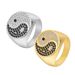 Men's Jewelry Grand Gossip Black And White Diamond Ring Trendy Stainless Steel Personality Ring_ipsvogv.com