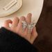 Korean Style Butterfly Women's Fashion Open Hip Hop Trend Index Finger Ring_ipsvogv.com