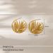 Women’s Jewelry Set Fashion Hot Selling Round Simple Ins Style Geometric Earrings Fashionable Personality Leaf Stainless Steel Earrings_ipsvogv.com
