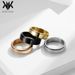 Men's Jewelry Simple Plain Ring With Engraving Stainless Steel Smooth Rotating Ring Cool Neutral Style Genderless Couple Ring_ipsvogv.com