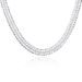 Jewelry 10MM Full Body For Men's Accessories, Silver Plated Necklace_ipsvogv.com