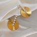 INS Niche INS Fashionable Embossed Pearl Zircon Heart Shaped Circle Earrings_ipsvogv.com