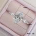 Cao Shi's New Wedding 10 * 14mm Oval Zircon Women's Ins Mesh Red Engagement Ring_ipsvogv.com