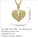 Pop Hip Hop Men's Broken Heart Alloy Heartbreak Pendant Necklace_ipsvogv.com