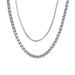 Necklace Men's Fashion High End Ins Design Hip Hop Double Layer Stacking Necklace Simple Boys Titanium Steel Chain_ipsvogv.com