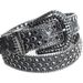 Men And Women's Inlaid With Rhinestone Crystal Shiny Punk Hip-hop PU Belt, Jeans, Dress Belt_ipsvogv.com