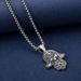 Hand of Fatima Hamsa Pendant ins men's necklace evil eye pendant hip hop necklace accessories_ipsvogv.com