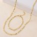 NK Necklace Men's Cuban Vegetarian Set NK3:1 Bracelet Versatile Fashion Collarbone Chain_ipsvogv.com