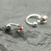316L Spider lip ring horseshoe ring titanium steel niche piercing jewelry lip nail ear bone nail punk hot girl outer teeth_ipsvogv.com