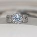 Classic Engagement Women's Diamond Ring Zircon Plated Platinum Ring_ipsvogv.com
