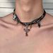 Alloy Heavy Rivet Leather Collar Dark Punk European Female Y2k Subculture Niche Design Necklace Clavicle Chain_ipsvogv.com