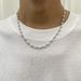 Pearl Necklace Men's Hip-hop Niche Personality Splicing Neutral Collarbone Chain Trendy Design Accessory_ipsvogv.com