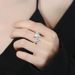 Buddha Brand Azanyou Cuban Fox For Women, Versatile Dyed Black Antique Design, Index Finger Adjustable Ring_ipsvogv.com