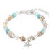 Turquoise Conch Shell Beach Pendant Starfish Pearl Feet Chain_ipsvogv.com