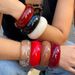 Wide Acrylic Curved Bracelet Women's Spring 2025 Trendy Fashion Internet Celebrities Photo Photo With Accessories_ipsvogv.com