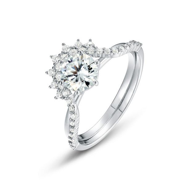 Brilliant Moissanite Stacking Ring Female S925 Silver Full Of Colored Gemstones Engagement Ring Light Luxury Atmosphere_ipsvogv.com