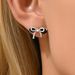 Ins Fresh College Style Butterfly Knot Inlaid Zircon Simple Asymmetric Design High End Earrings_ipsvogv.com