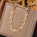 Hand Woven, Fashionable, Versatile, And Simple 2023 New Style, Non Fading, Personalized Titanium Steel Tricolor Chain_ipsvogv.com