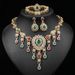 New personality temperament fashion exaggerated necklace four-piece jewelry set_ipsvogv.com