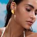 Women’s Jewelry Set Fashion Autumn Hot Sale INS Fashionable Cool Earrings Symmetrical Heart Shaped Titanium Steel Earrings_ipsvogv.com