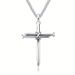 Necklace Titanium Steel Cross Necklace classic simple versatile stainless steel nail Pendant_ipsvogv.com