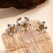 Stainless Steel Flower Ring & Earrings Set - Light Luxury Fashion Jewelry For Women_ipsvogv.com
