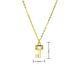 Spanish Lock & Key Pendant Necklace - Gold Plated Copper With Zircon Accents, Dainty Clavicle Chain For Women, Light Luxury Niche Design_ipsvogv.com