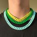 Men's Jewelry Stainless Steel Jewelry Painted Cuban Chain Thick Necklace Niche High End Light Luxury Titanium Steel Necklace Hip Hop Men_ipsvogv.com
