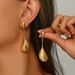 Oune Fashion Commuter Style Geometric Water Drop Earrings Female Personality Niche Irregular Design Versatile Earrings Female_ipsvogv.com