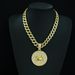 New Cancer Disc Pendant Symbolizes Strong Aquarius Hip Hop Cuban Chain Necklace_ipsvogv.com